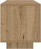 vidaXL - Tv-meubel - met - LED - 160x35x40 - cm - bewerkt - hout - artisanaal - eiken