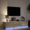 vidaXL - Tv-meubel - met - LED - 165x34x40 - cm - bewerkt - hout - sonoma - eikenkleurig