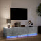 vidaXL - Tv-meubel - met - LED - 165x34x40 - cm - bewerkt - hout - betongrijs