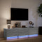 vidaXL - Tv-meubel - met - LED - 165x34x40 - cm - bewerkt - hout - grijs - sonoma - eiken