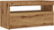 vidaXL - Tv-meubel - met - LED - 75x35x40 - cm - bewerkt - hout - artisanaal - eiken