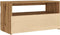 vidaXL - Tv-meubel - met - LED - 75x35x40 - cm - bewerkt - hout - artisanaal - eiken