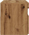 vidaXL - Tv-meubel - met - LED - 75x35x40 - cm - bewerkt - hout - artisanaal - eiken