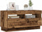 vidaXL - Tv-meubel - met - LED - 80x35x40 - cm - bewerkt - hout - oud - hout