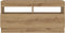vidaXL - Tv-meubel - met - LED - 80x35x40 - cm - bewerkt - hout - artisanaal - eiken