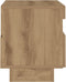 vidaXL - Tv-meubel - met - LED - 80x35x40 - cm - bewerkt - hout - artisanaal - eiken