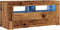 vidaXL - Tv-meubel - met - LED - 90x35x40 - cm - bewerkt - hout - oud - hout