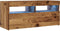 vidaXL - Tv-meubel - met - LED - 90x35x40 - cm - bewerkt - hout - oud - hout