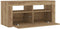 vidaXL - Tv-meubel - met - LED - 90x35x40 - cm - bewerkt - hout - artisanaal - eiken