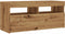 vidaXL - Tv-meubel - met - LED - 90x35x40 - cm - bewerkt - hout - artisanaal - eiken