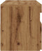 vidaXL - Tv-meubel - met - LED - 90x35x40 - cm - bewerkt - hout - artisanaal - eiken