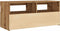 vidaXL - Tv-meubel - met - LED - 90x35x40 - cm - bewerkt - hout - artisanaal - eiken