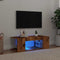 vidaXL - Tv-meubel - met - LED - 90x39x30 - cm - bewerkt - hout - oud - hout