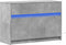 vidaXL - Tv-meubel - met - LED - 91x34x61 - cm - bewerkt - hout - betongrijs