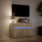 vidaXL - Tv-meubel - met - LED - 91x34x61 - cm - bewerkt - hout - sonoma - eikenkleurig
