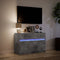 vidaXL - Tv-meubel - met - LED - 91x34x61 - cm - bewerkt - hout - betongrijs