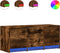 vidaXL - Tv-meubel - met - LED - 97x34x40 - cm - bewerkt - hout - gerookt - eikenkleur