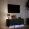 vidaXL - Tv-meubel - met - LED - 97x34x40 - cm - bewerkt - hout - zwart