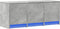 vidaXL - Tv-meubel - met - LED - 97x34x40 - cm - bewerkt - hout - betongrijs