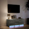 vidaXL - Tv-meubel - met - LED - 97x34x40 - cm - bewerkt - hout - grijs - sonoma - eiken