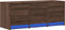 vidaXL - Tv-meubel - met - LED - 97x34x40 - cm - bewerkt - hout - bruin - eikenkleurig