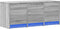 vidaXL - Tv-meubel - met - LED - 97x34x40 - cm - bewerkt - hout - grijs - sonoma - eiken
