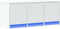 vidaXL - Tv-meubel - met - LED - 97x34x40 - cm - bewerkt - hout - wit