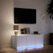 vidaXL - Tv-meubel - met - LED - 97x34x40 - cm - bewerkt - hout - wit