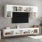 vidaXL - Tv-meubel - met - LED-verlichting - 100x30x30 - cm - wit