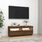 vidaXL - Tv-meubel - met - LED-verlichting - 100x35x40 - cm - bruin - eikenkleur
