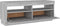 vidaXL - Tv-meubel - met - LED-verlichting - 100x35x40 - cm - grijs - sonoma - eiken