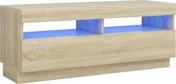 vidaXL - Tv-meubel - met - LED-verlichting - 100x35x40 - cm - sonoma - eikenkleurig