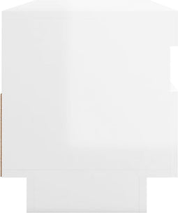 vidaXL - Tv-meubel - met - LED-verlichting - 100x35x40 - cm - hoogglans - wit