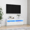 vidaXL - Tv-meubel - met - LED-verlichting - 100x35x40 - cm - hoogglans - wit
