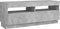 vidaXL - Tv-meubel - met - LED-verlichting - 100x35x40 - cm - betongrijs