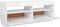 vidaXL - Tv-meubel - met - LED-verlichting - 100x35x40 - cm - hoogglans - wit