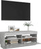 vidaXL - Tv-meubel - met - LED-verlichting - 100x35x40 - cm - betongrijs