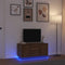 vidaXL - Tv-meubel - met - LED-verlichting - 100x41x50 - cm - bruin - eikenkleur