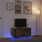 vidaXL - Tv-meubel - met - LED-verlichting - 100x41x50 - cm - gerookt - eikenkleurig