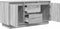 vidaXL - Tv-meubel - met - LED-verlichting - 100x41x50 - cm - grijs - sonoma - eiken