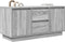 vidaXL - Tv-meubel - met - LED-verlichting - 100x41x50 - cm - grijs - sonoma - eiken