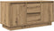 vidaXL - Tv-meubel - met - LED-verlichting - 100x41x50 - cm - artisanaal - eiken