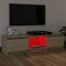 vidaXL - Tv-meubel - met - LED-verlichting - 120x30x35,5 - cm - bruin - eikenkleur