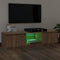 vidaXL - Tv-meubel - met - LED-verlichting - 120x30x35,5 - cm - bruin - eikenkleur