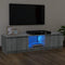 vidaXL - Tv-meubel - met - LED-verlichting - 120x30x35,5 - cm - grijs - sonoma - eiken