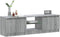 vidaXL - Tv-meubel - met - LED-verlichting - 120x30x35,5 - cm - grijs - sonoma - eiken