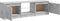 vidaXL - Tv-meubel - met - LED-verlichting - 120x30x35,5 - cm - betongrijs