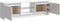 vidaXL - Tv-meubel - met - LED-verlichting - 120x30x35,5 - cm - hoogglans - wit