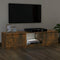 vidaXL - Tv-meubel - met - LED-verlichting - 120x30x35,5 - cm - gerookt - eikenkleur