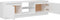 vidaXL - Tv-meubel - met - LED-verlichting - 120x30x35,5 - cm - hoogglans - wit